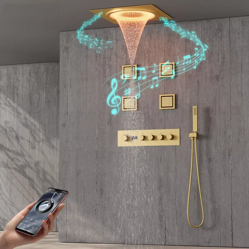 Spa & Wellness Paradies Braunschweig - Akıllı LED Duş Seti Banyo Müzikli