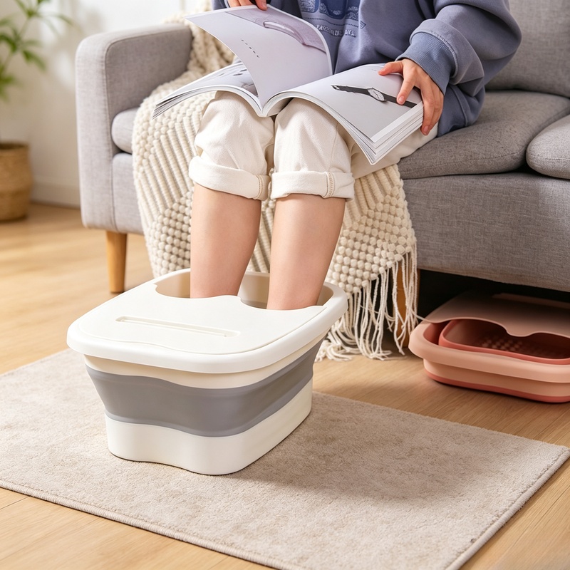 Home Spa Wellness - Taşınabilir, Katlanabilir Ayak Banyosu Küveti, Masaj